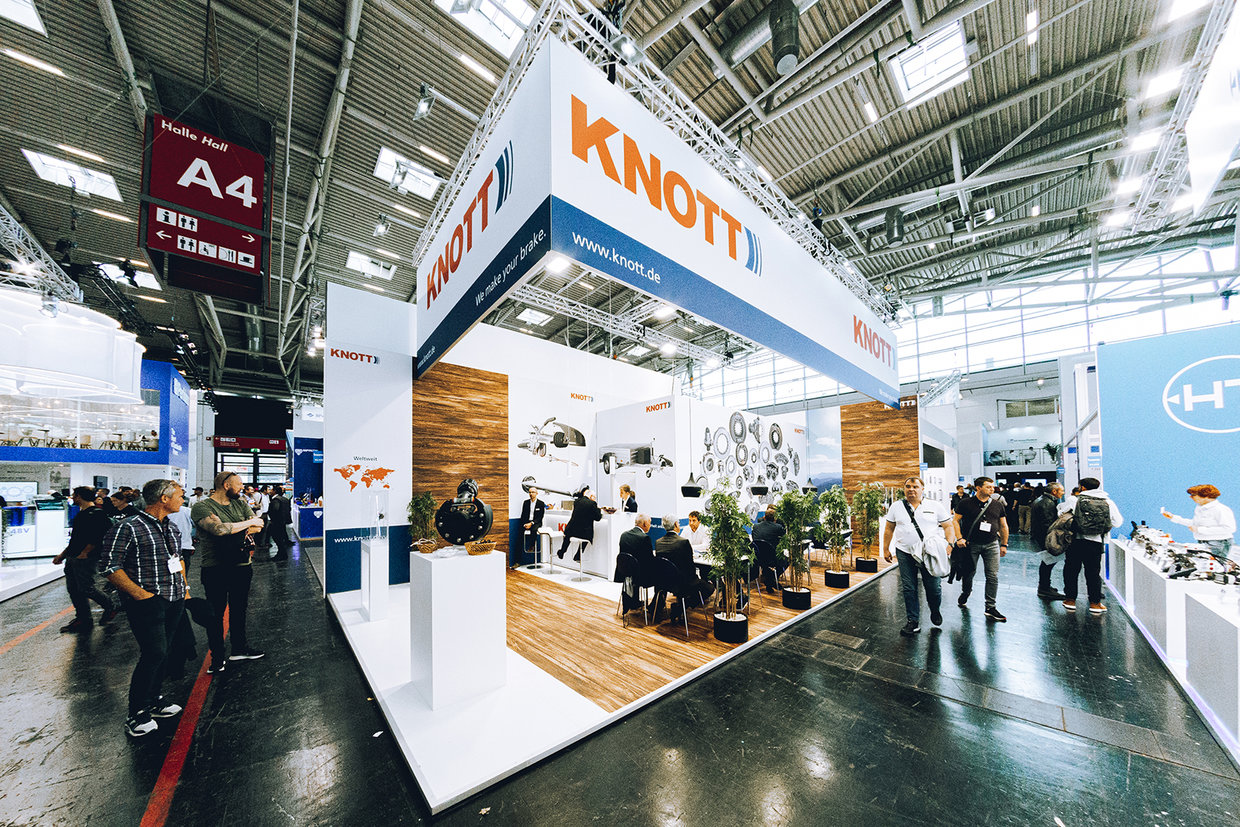 Messestand Knott auf der bauma