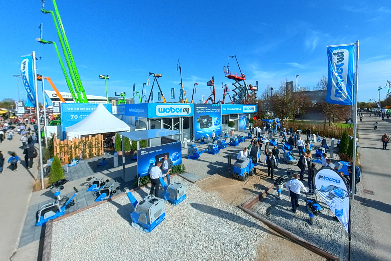 Messestand Weber auf der bauma Messestand Weber auf der bauma
