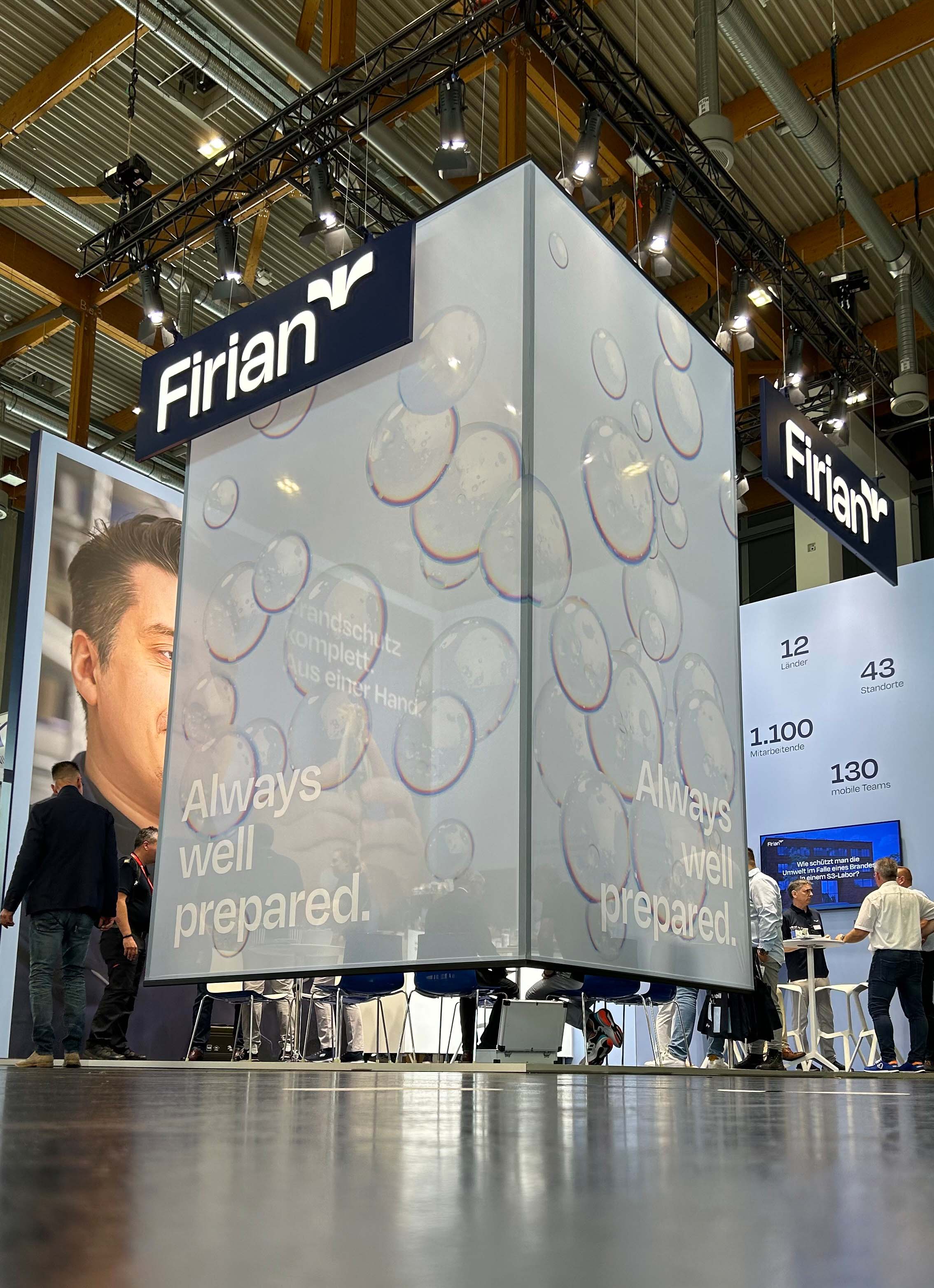 Messestand für Firian auf der FeuerTrutz 2024