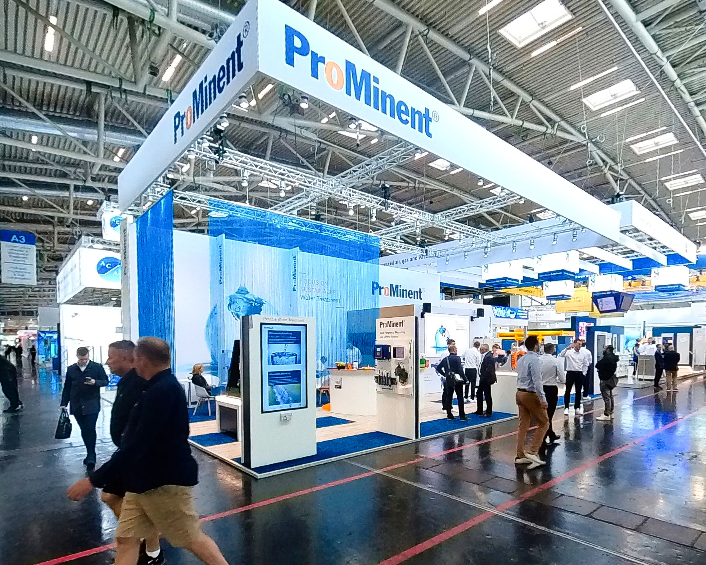 Messestand der ProMinent Group auf der IFAT 2024 Messestand der ProMinent Group auf der IFAT 2024
