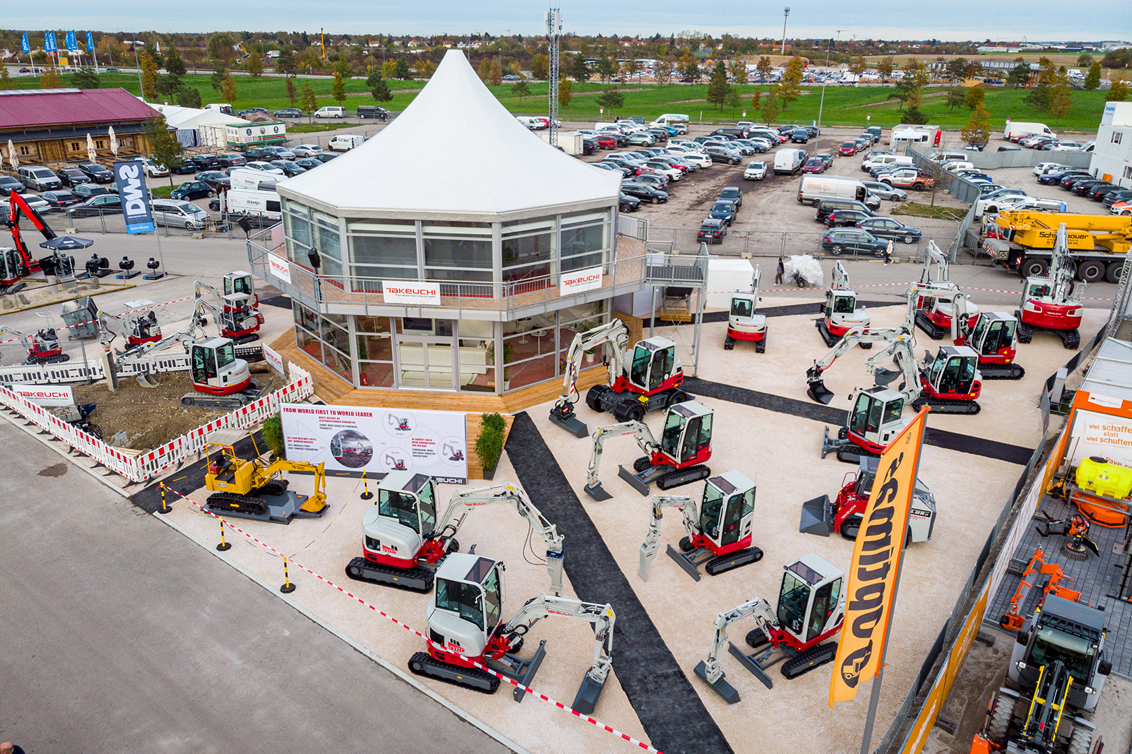 Zeltpavillon Pagode auf der bauma 2022