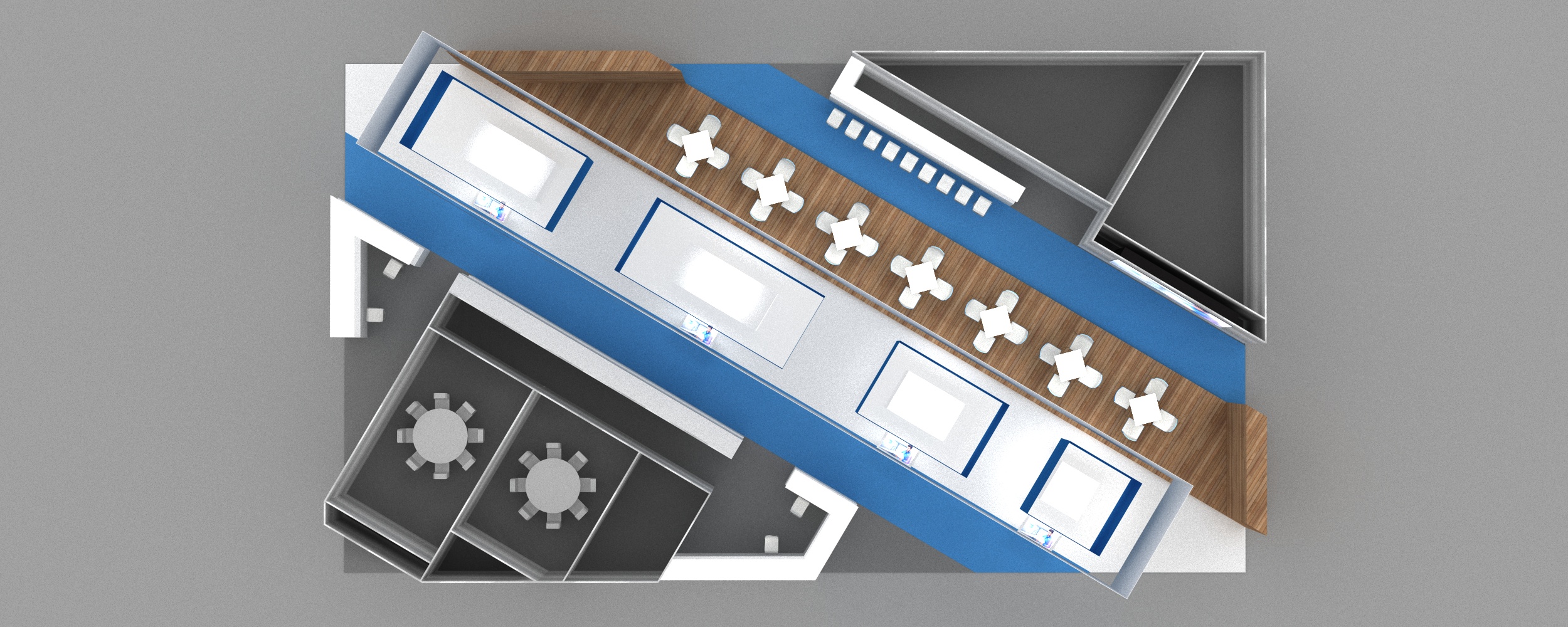 Messestand Grundriss SLM Solutions Bruns Messebau