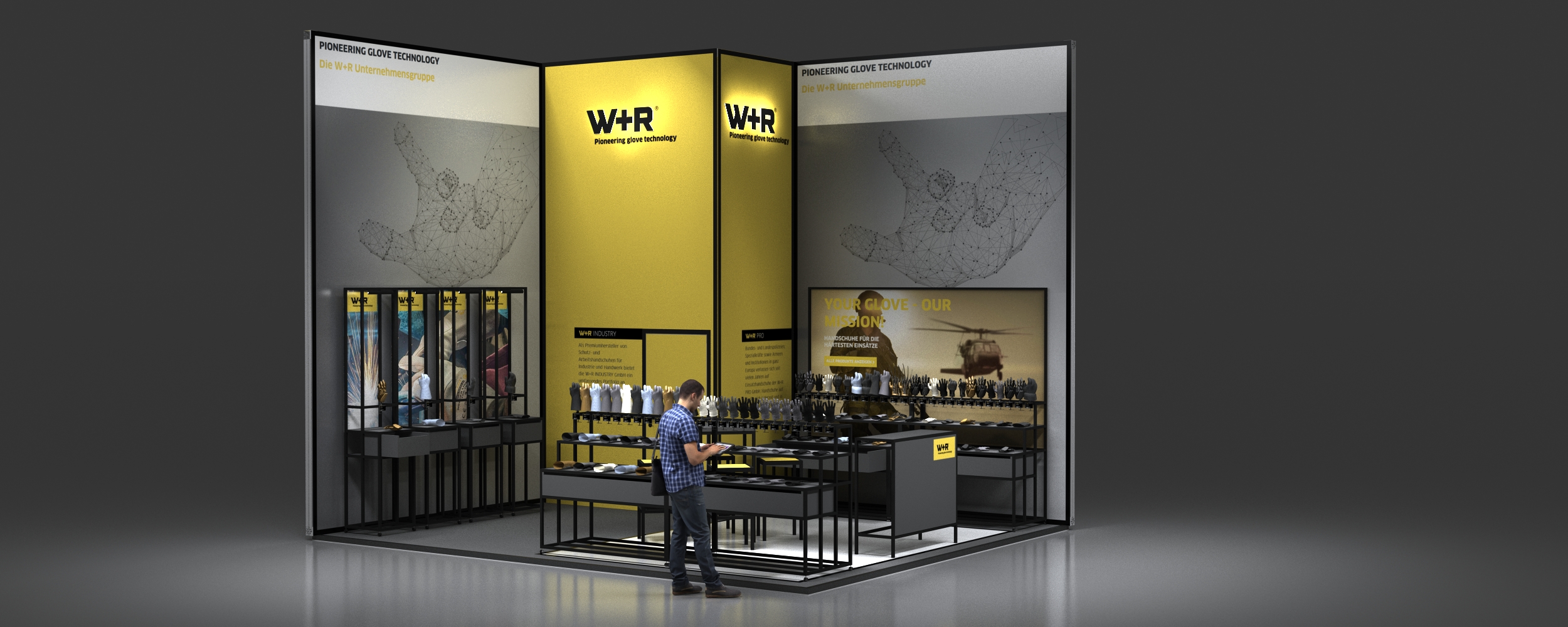 Messestand W+R (Rendering).
