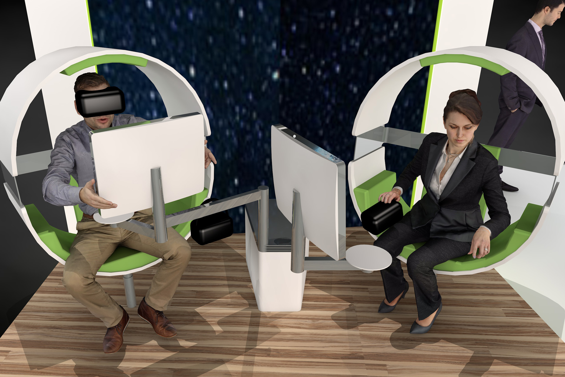 Exponat Messestand AIRBUS